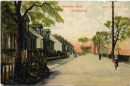 Hamilton Road - Circa 1900 - Houses behind the tree on the left are Nos 79 & 81 - Card dated 1906 - Reliable Series No 236